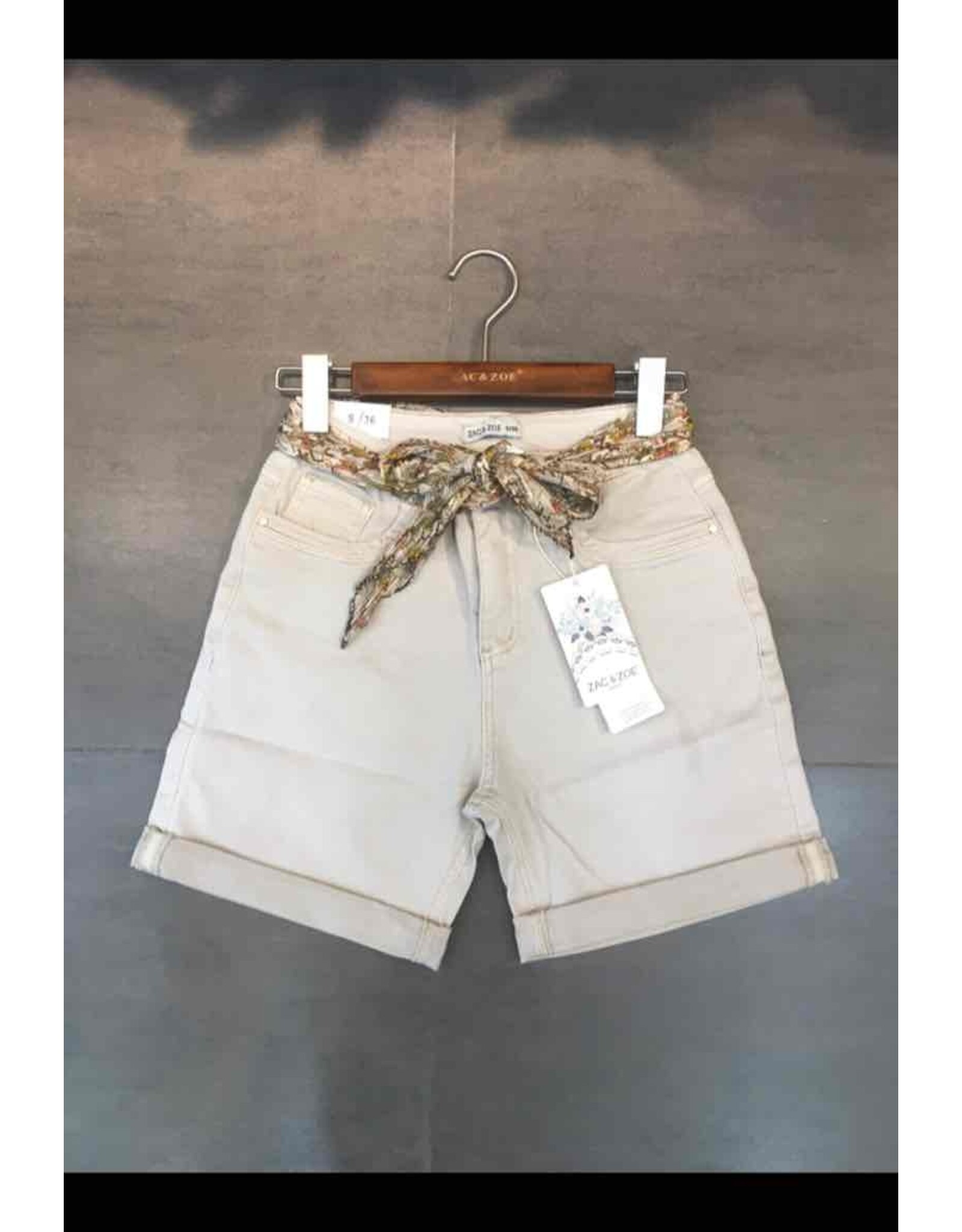 Paris Est'yl - B459 - Shorts with Scarf Belt