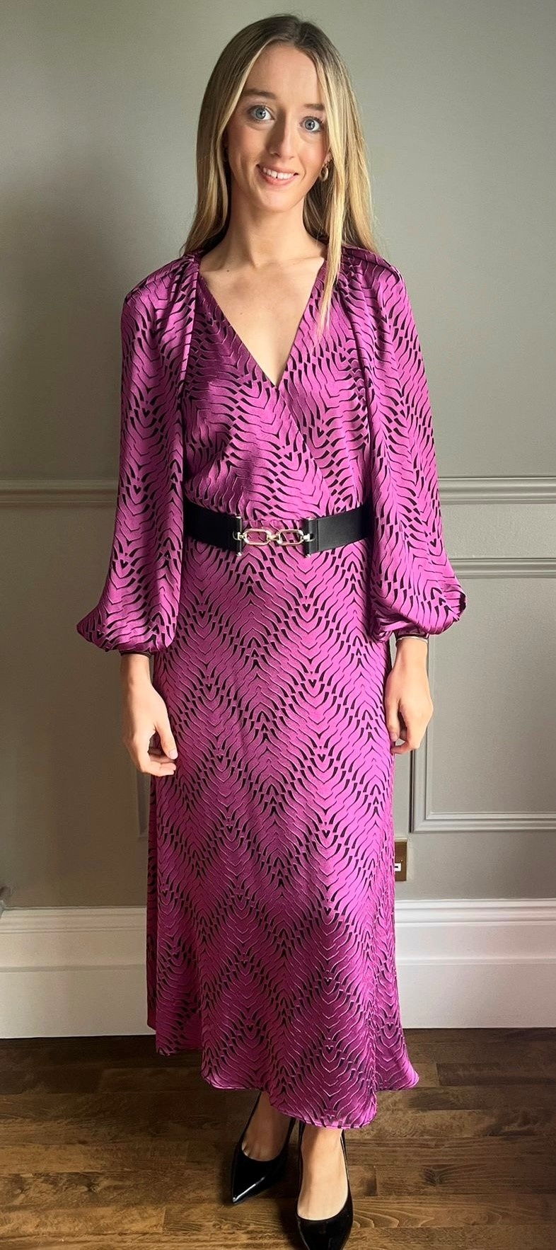 Exquise 3118031 Lauren Laser Cut Dress Escape Boutique