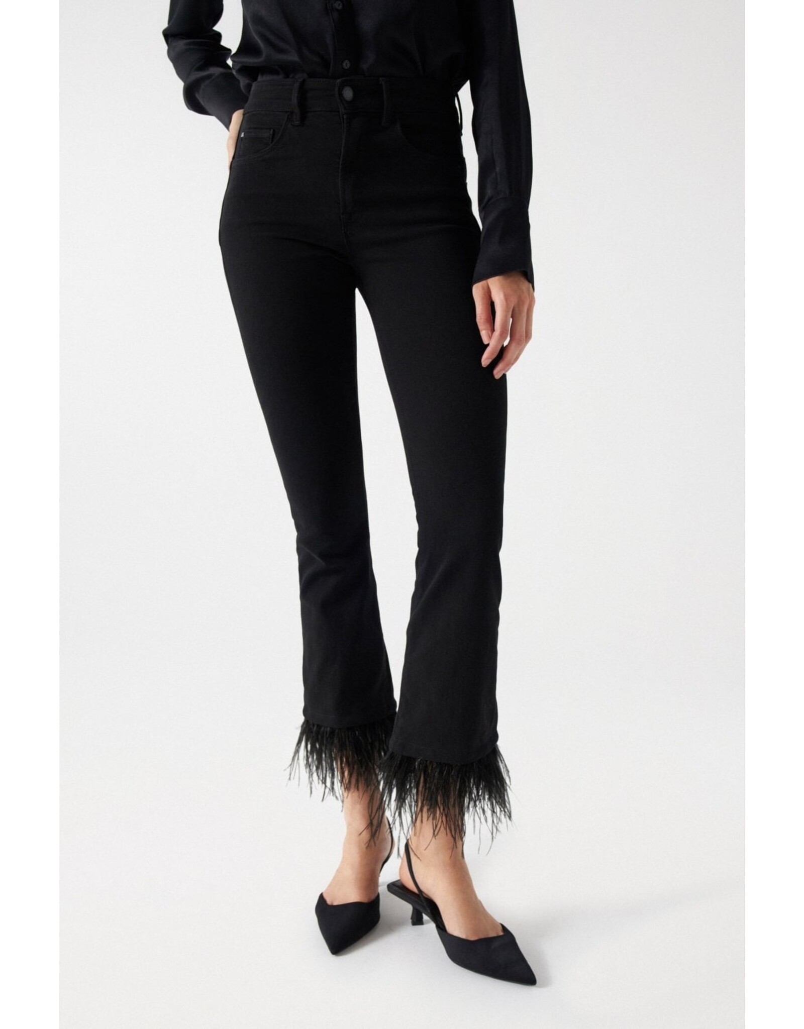 Salsa Jeans Salsa - 21007361 - Faith - Cropped Flare - Feather