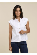 La Fee Maraboutee La Fee Maraboutee - SILVIA - Crisp Cotton Cap Sleeve Shirt