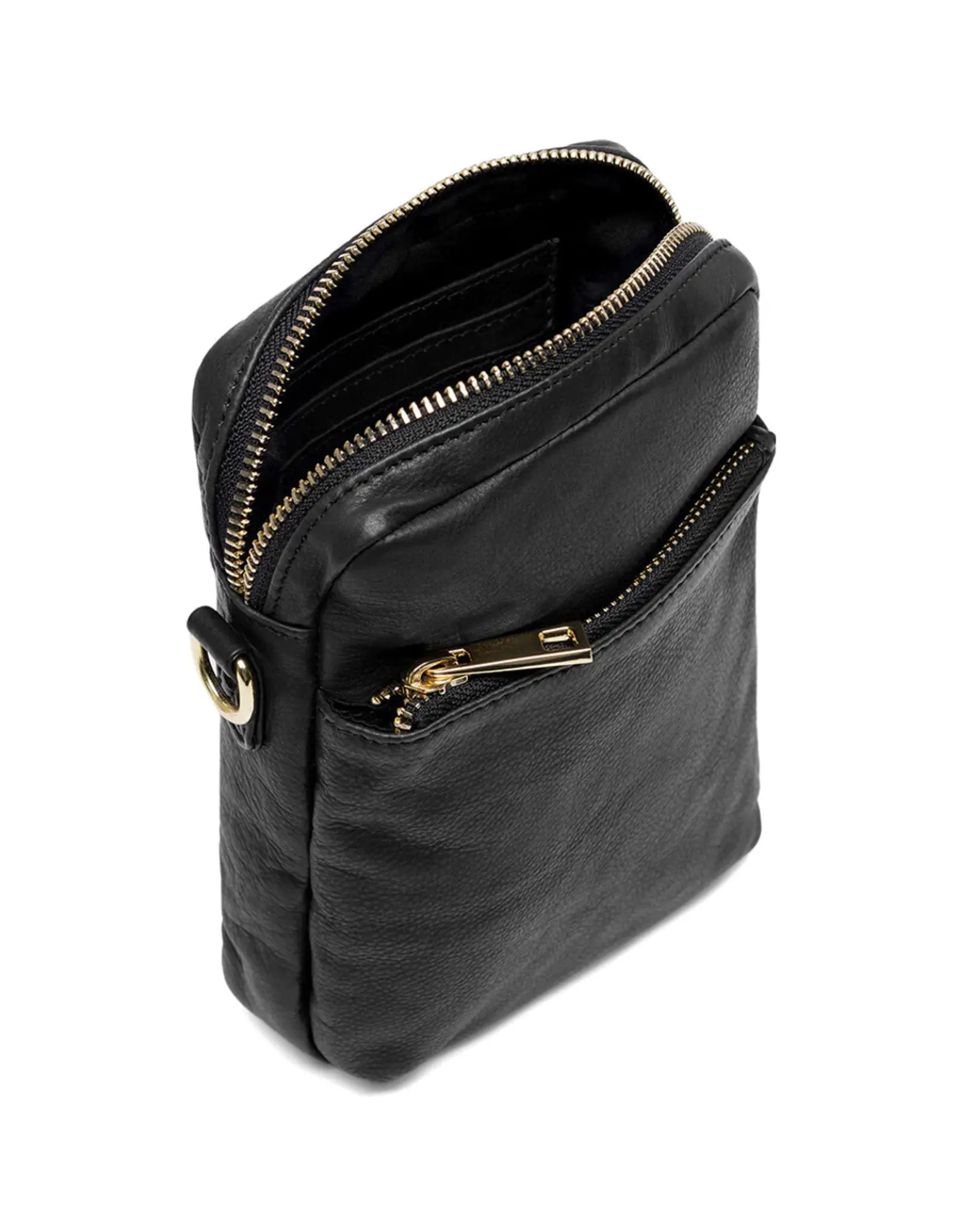 Depeche Depeche -15700 -  Leather Double Zip Mobile Bag