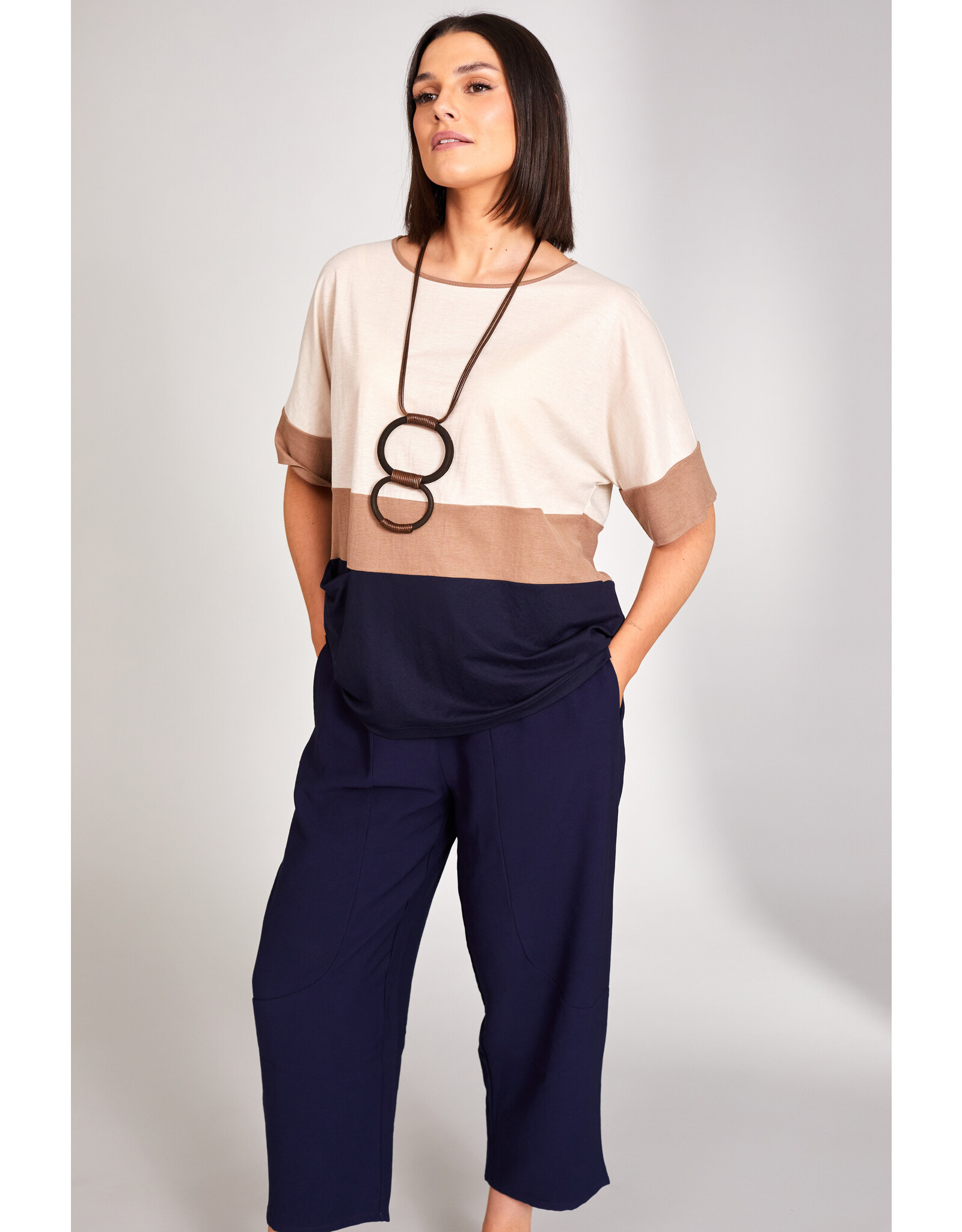 Peruzzi Peruzzi - S24151 - Colour Block Top