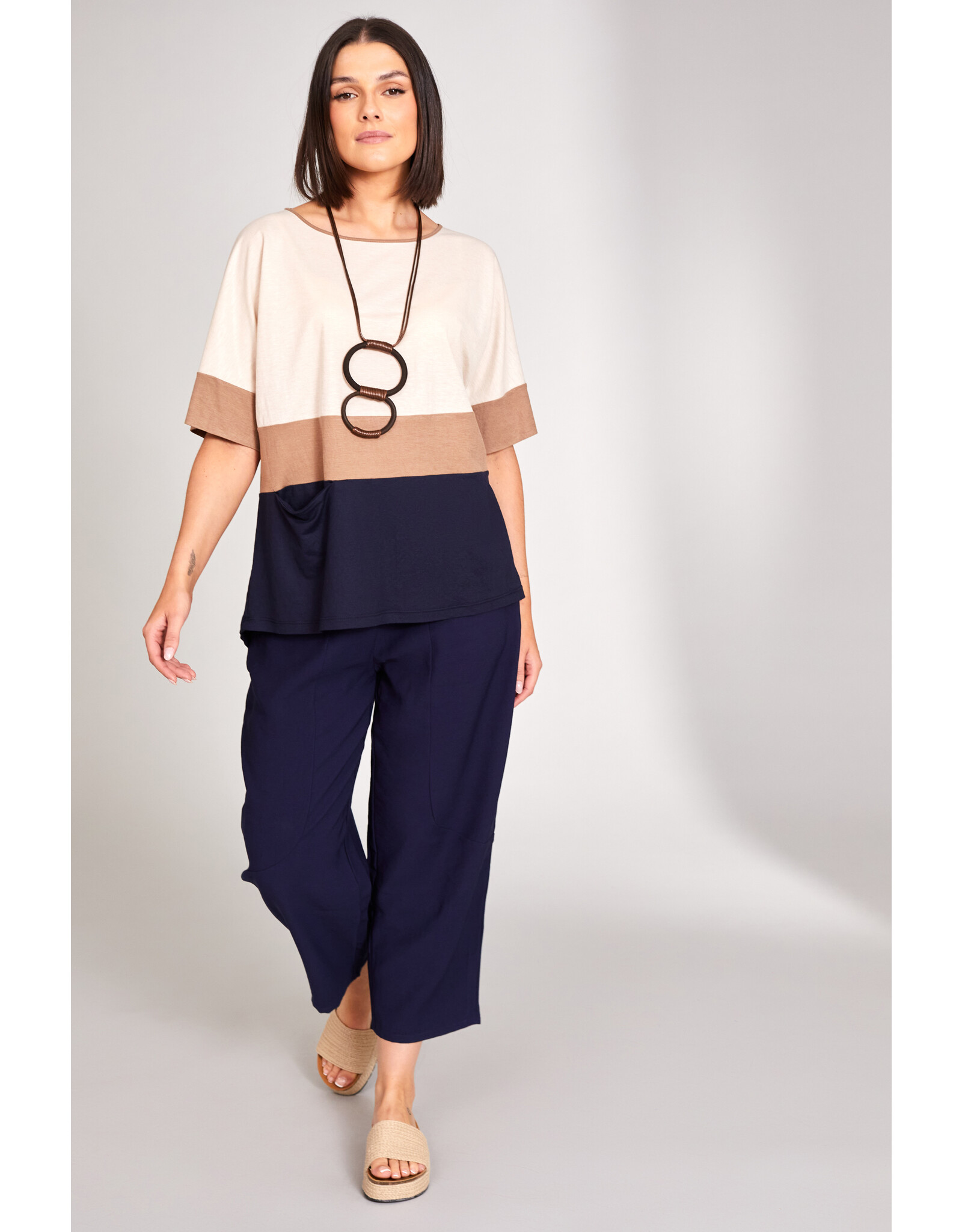 Peruzzi Peruzzi - S24151 - Colour Block Top