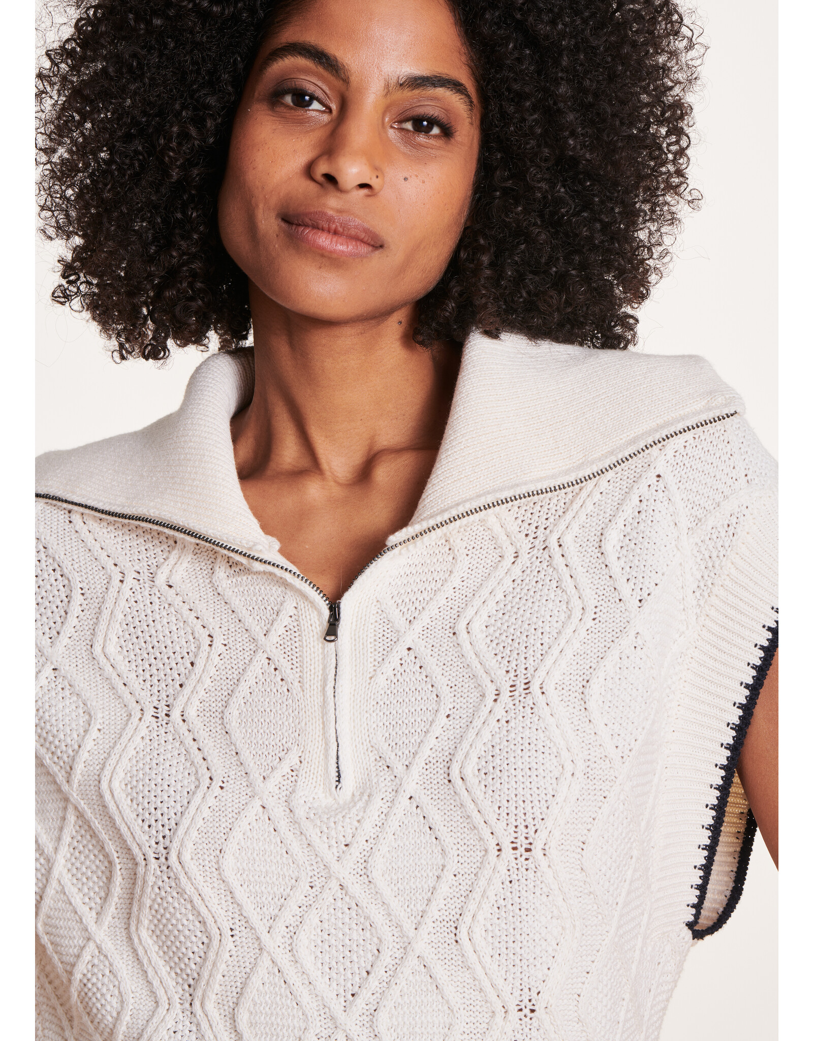 La Fee Maraboutee DAVOS-Sleeveless Zip Knit