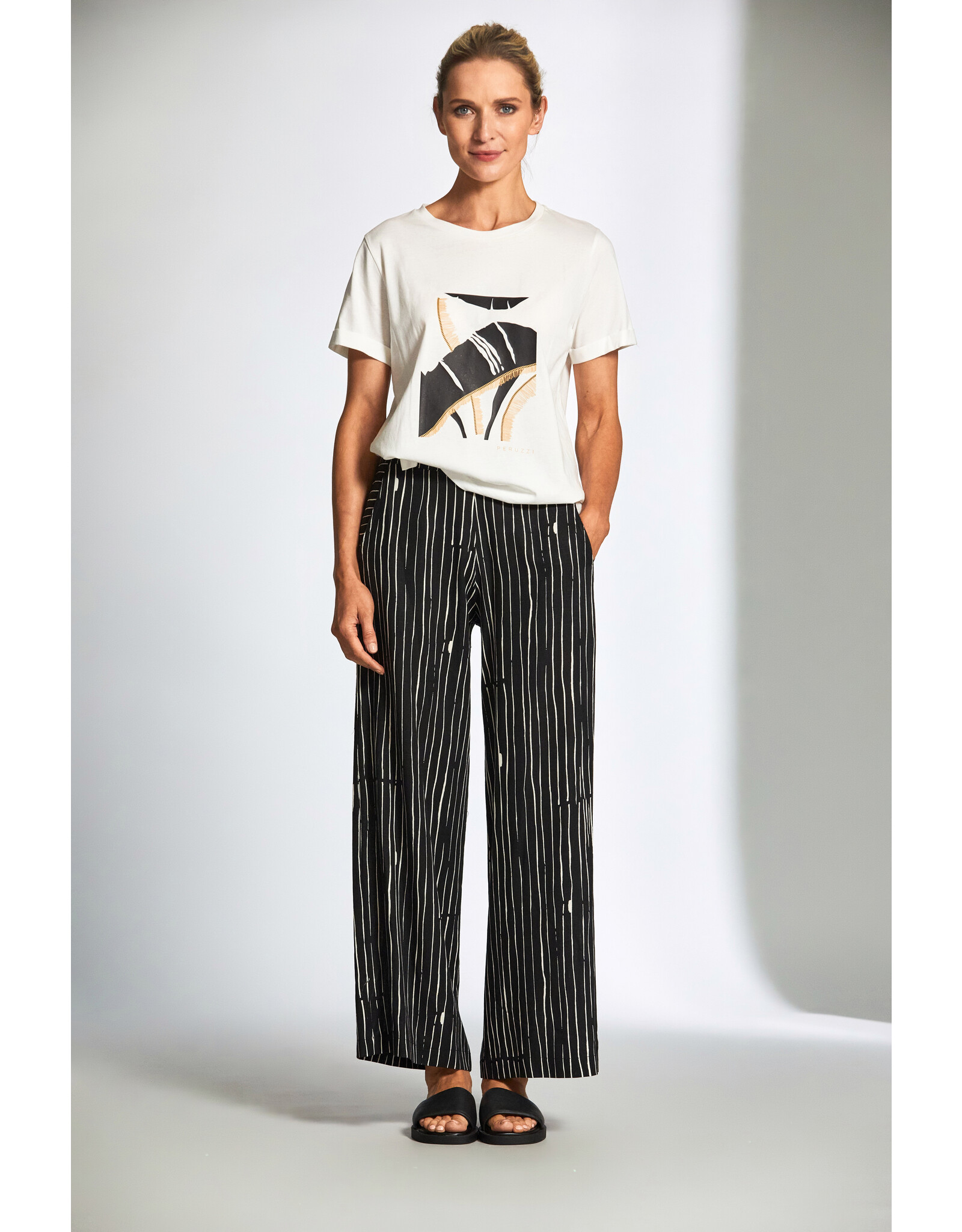 Peruzzi S25404 -Abstract Print Tshirt