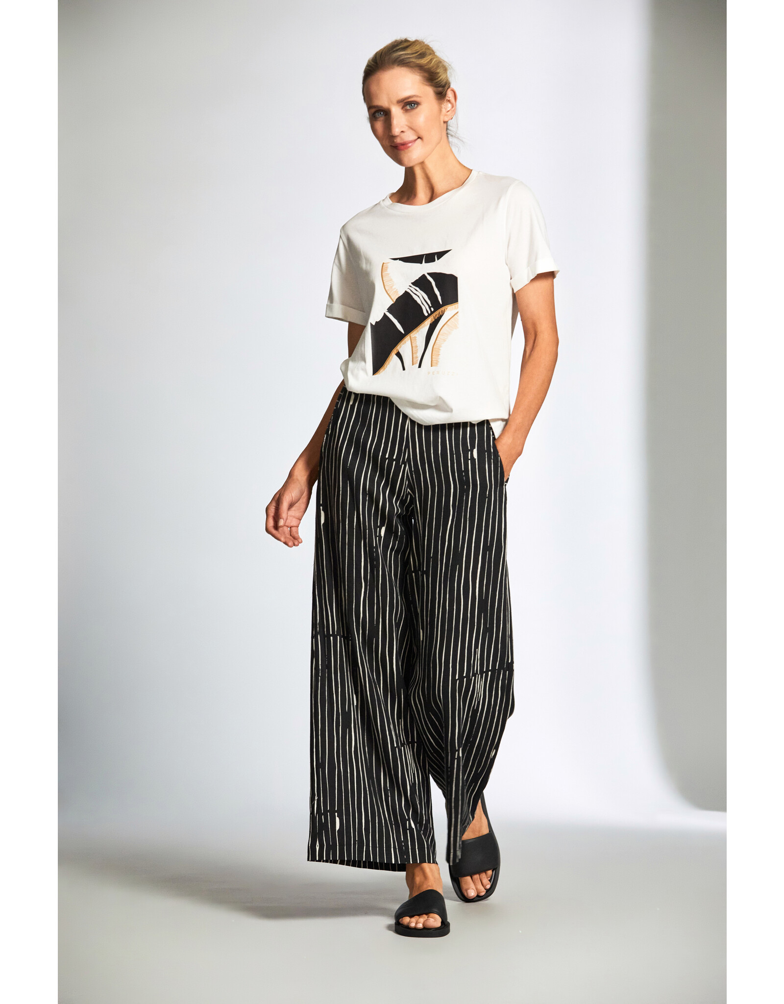 Peruzzi S25404 -Abstract Print Tshirt