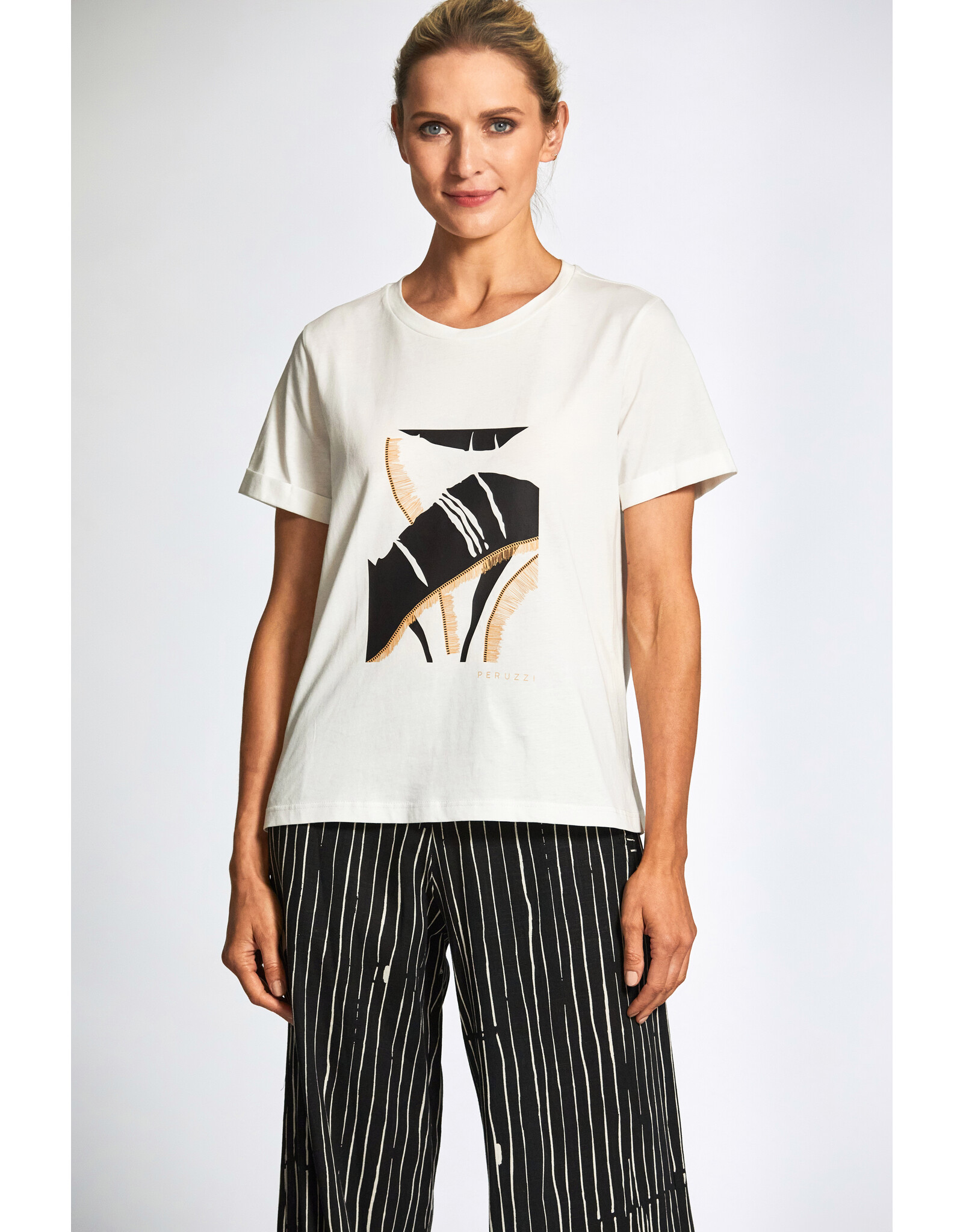 Peruzzi S25404 -Abstract Print Tshirt