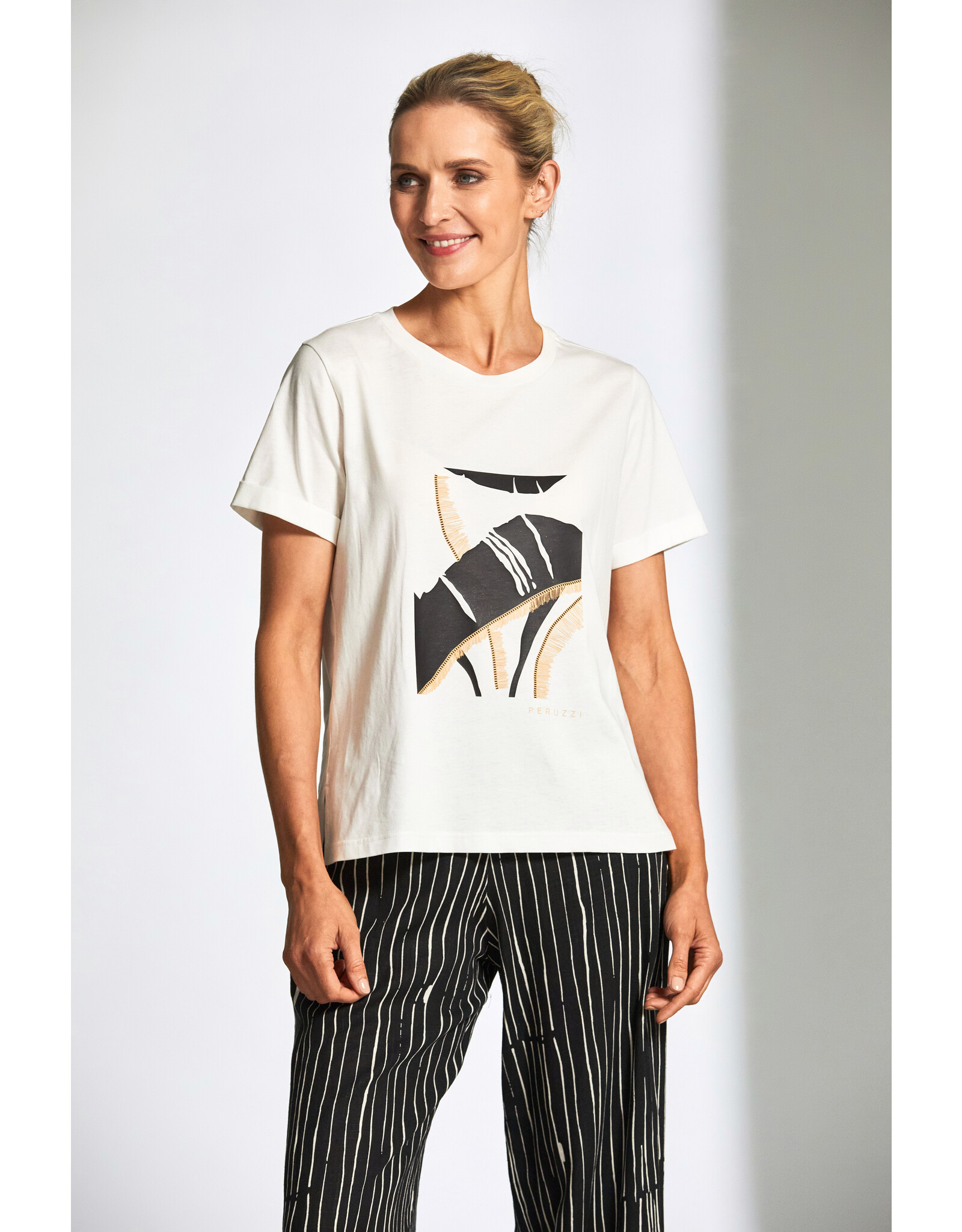 Peruzzi S25404 -Abstract Print Tshirt