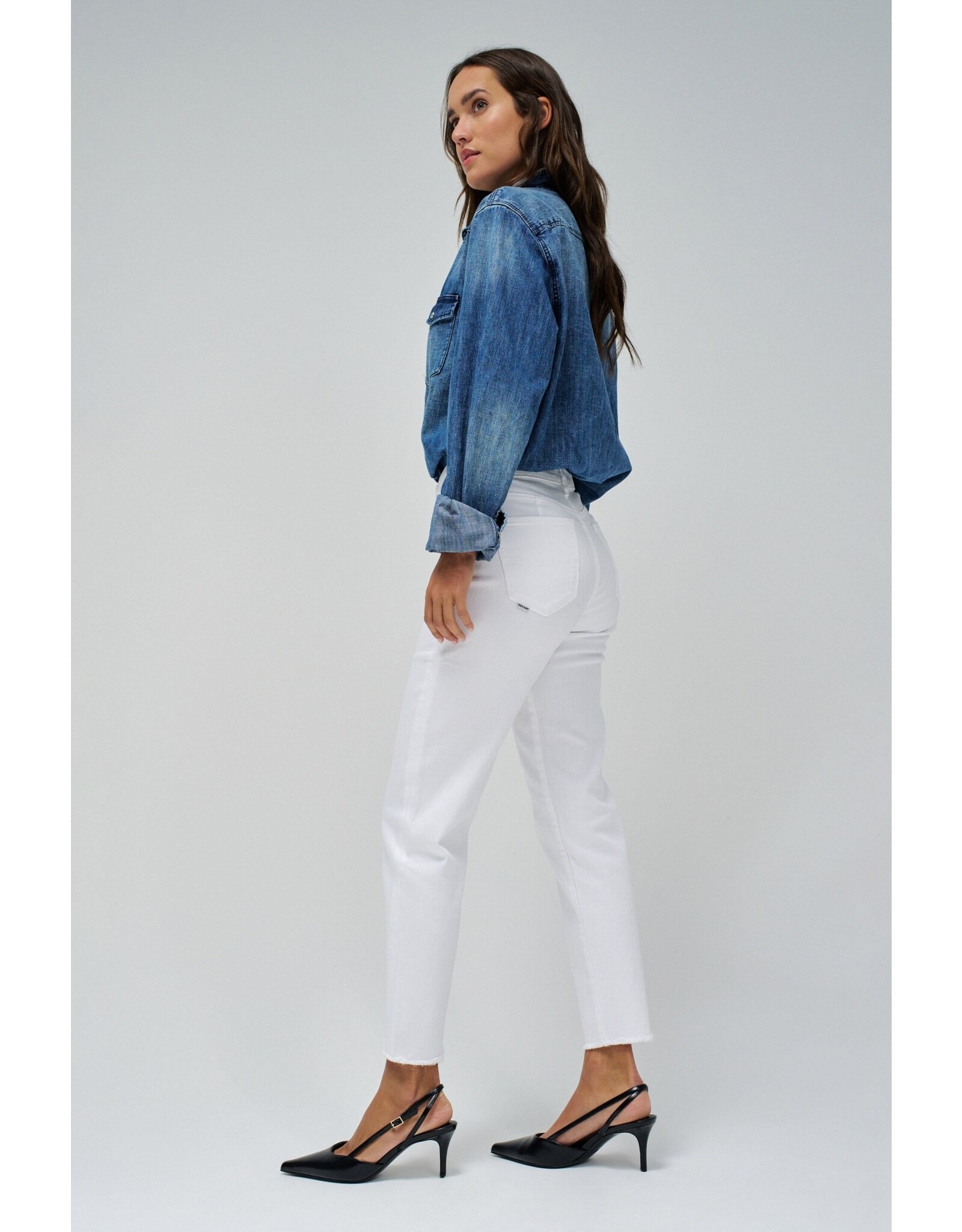 Salsa Jeans True Cropped White Jean
