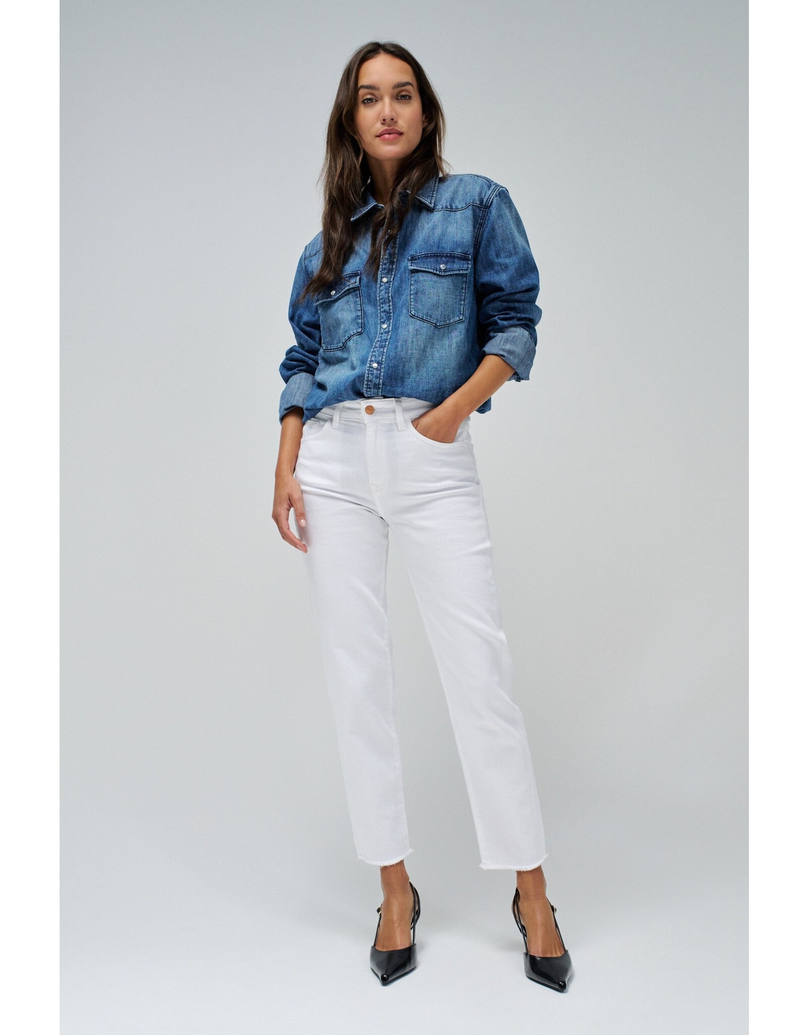 Salsa Jeans True Cropped White Jean