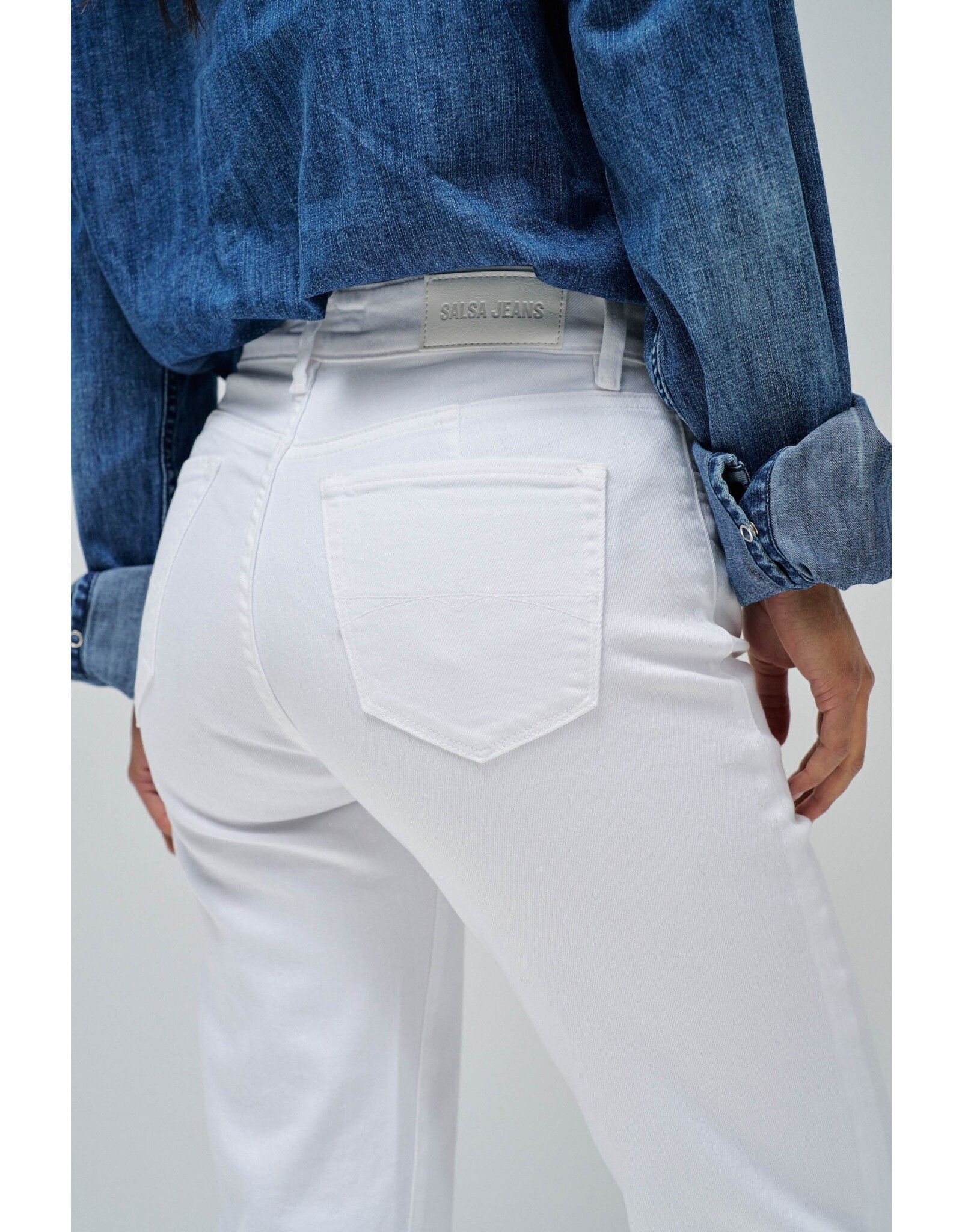 Salsa Jeans True Cropped White Jean