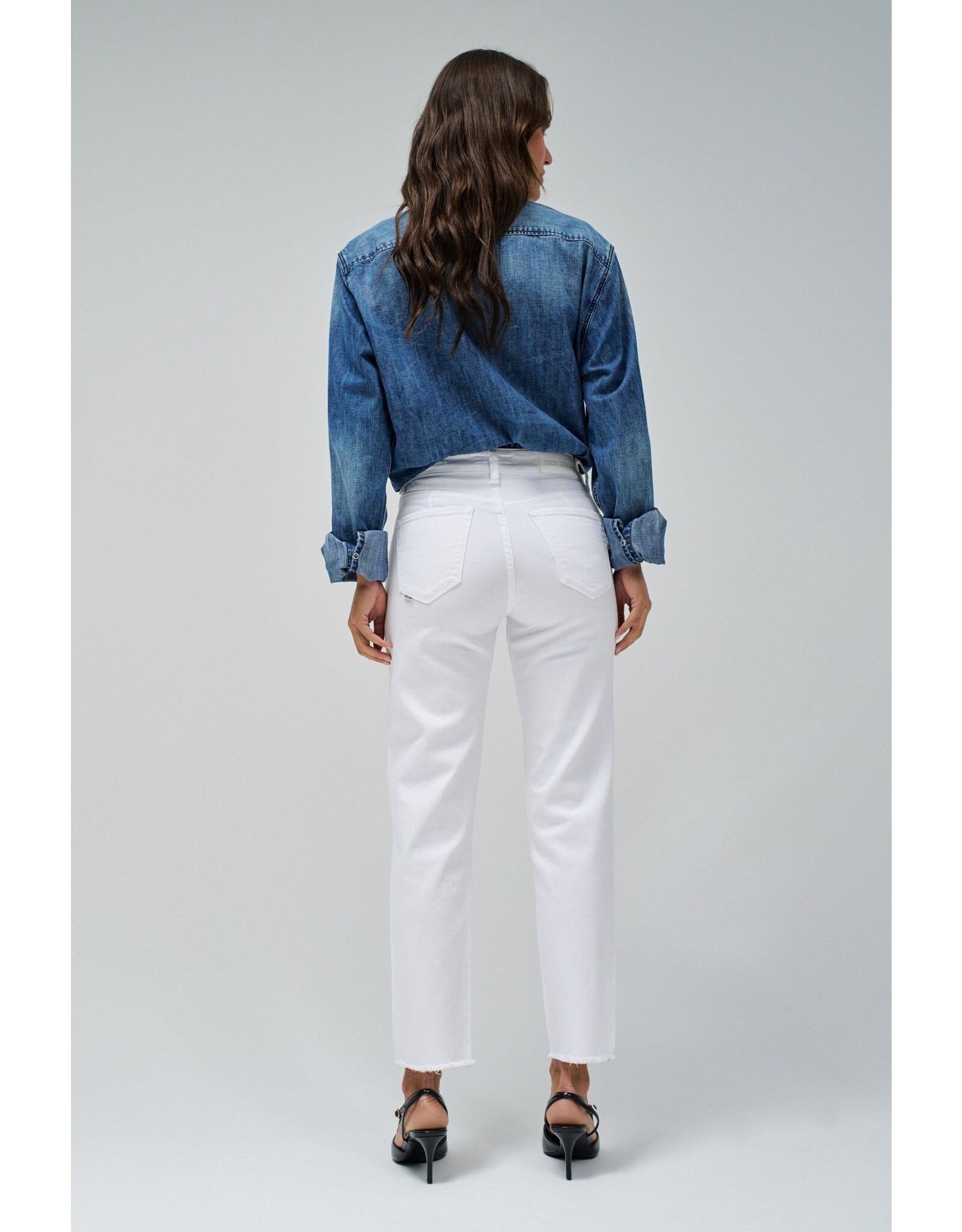 Salsa Jeans True Cropped White Jean