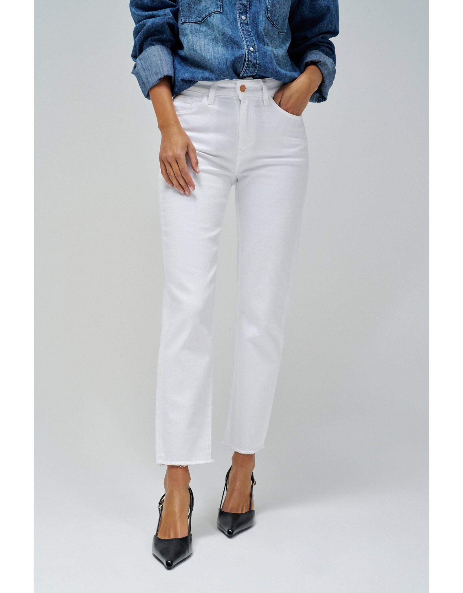 Salsa Jeans True Cropped White Jean