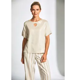 Peruzzi Glazed Linen Top