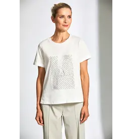 Peruzzi Net Metallic Print Tshirt