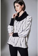 Peruzzi Cowl Jacquard Top Peruzzi Cowl Jacquard Top