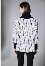 Peruzzi Cowl Jacquard Top Peruzzi Cowl Jacquard Top