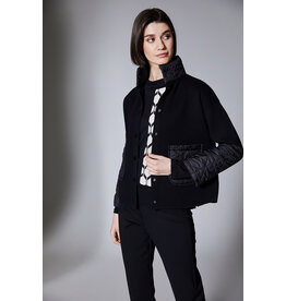 Peruzzi Quilted Trim Knit Jacket