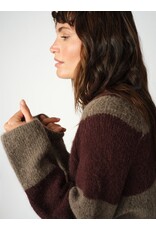 Mos Mosh Taci Stripe V -Neck Knit