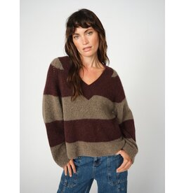 Mos Mosh Taci Stripe V -Neck Knit