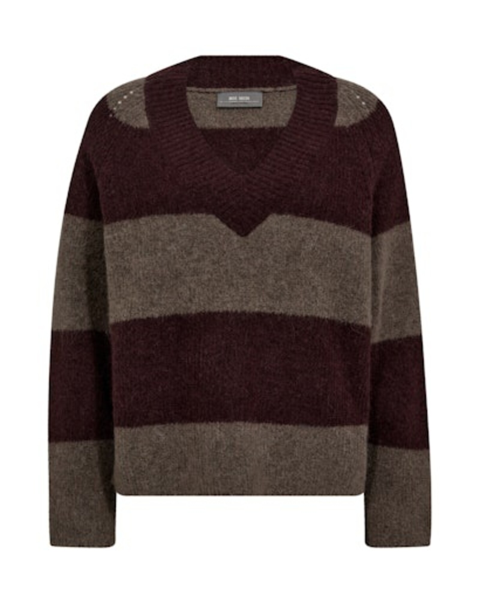 Mos Mosh Taci Stripe V -Neck Knit