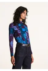 La Fee Maraboutee Covola Printed Polo Neck Top La Fee Maraboutee Covola Printed Polo Neck Top