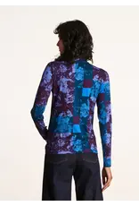 La Fee Maraboutee Covola Printed Polo Neck Top La Fee Maraboutee Covola Printed Polo Neck Top