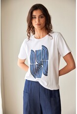 Peruzzi S26229 - Peruzzi Quarter Circle Print T-Shirt