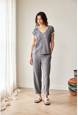 Peruzzi S26407 - Peruzzi Stripe Trim Top