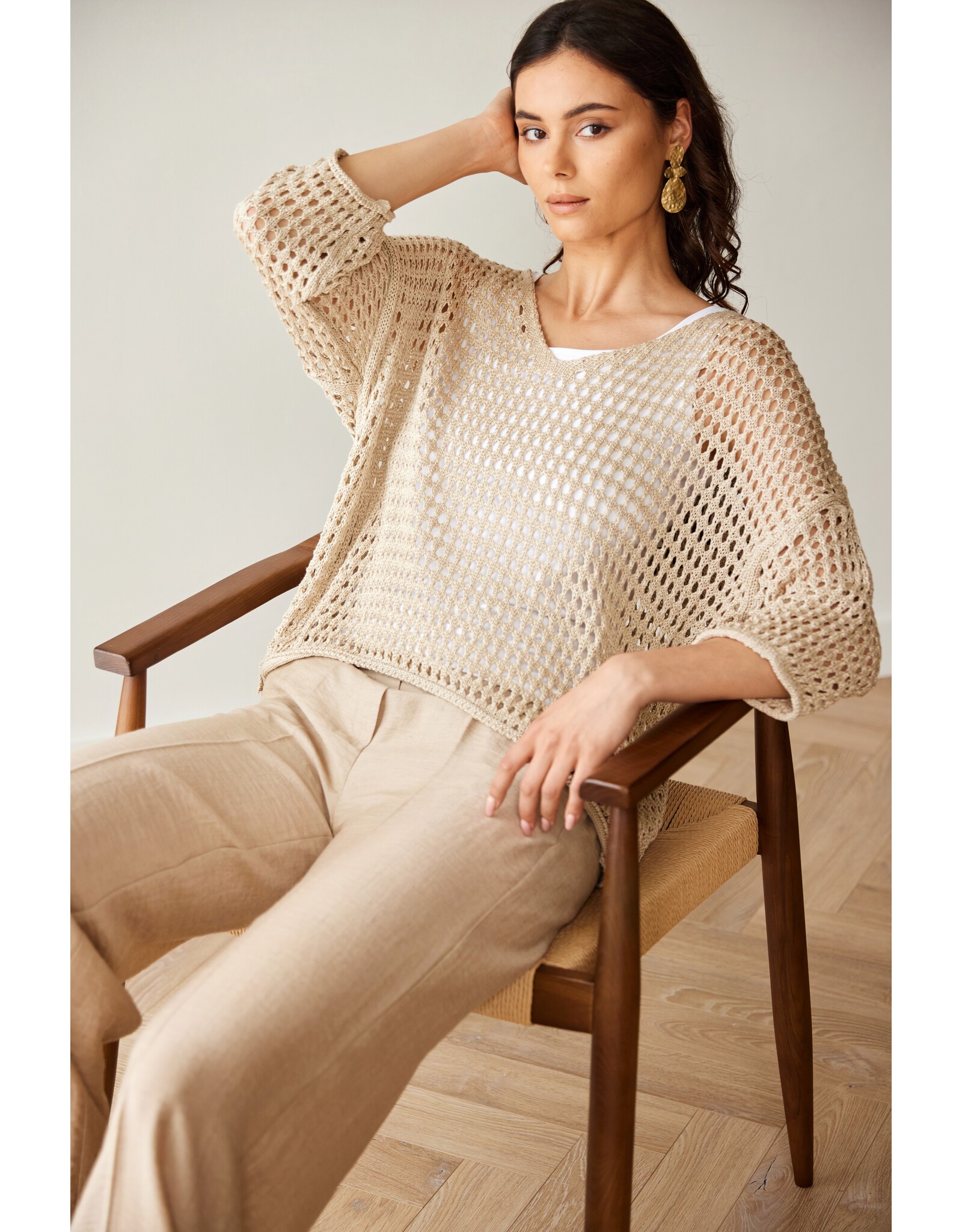 Peruzzi S26600 - Peruzzi Open Stitch Knit