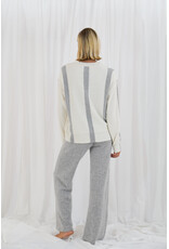 Twins TWNS - RENO - long sleeves round neck jumper with stripes