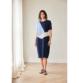 Peruzzi 3 TONE LINEN DRESS