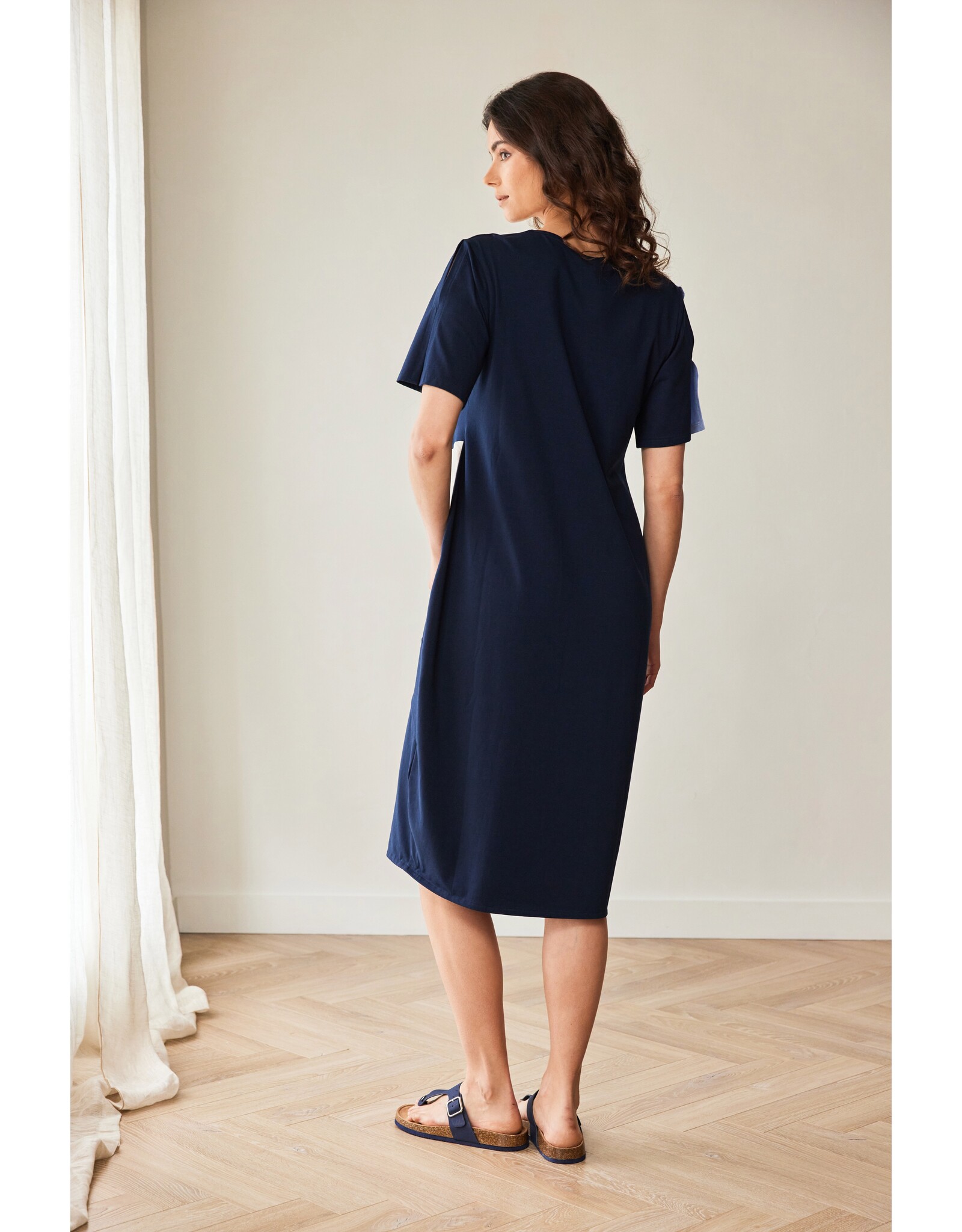 Peruzzi Peruzzi - S26119  - 3 TONE LINEN DRESS