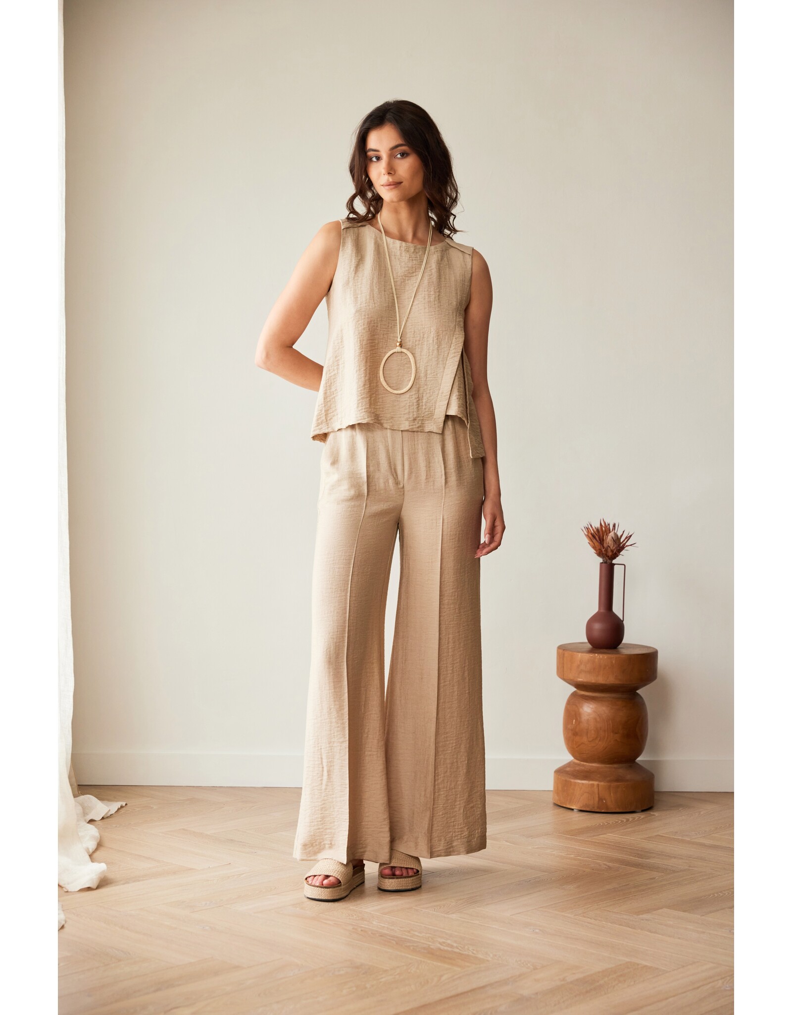Peruzzi Peruzzi - S26138 - Lustre Linen Trousers