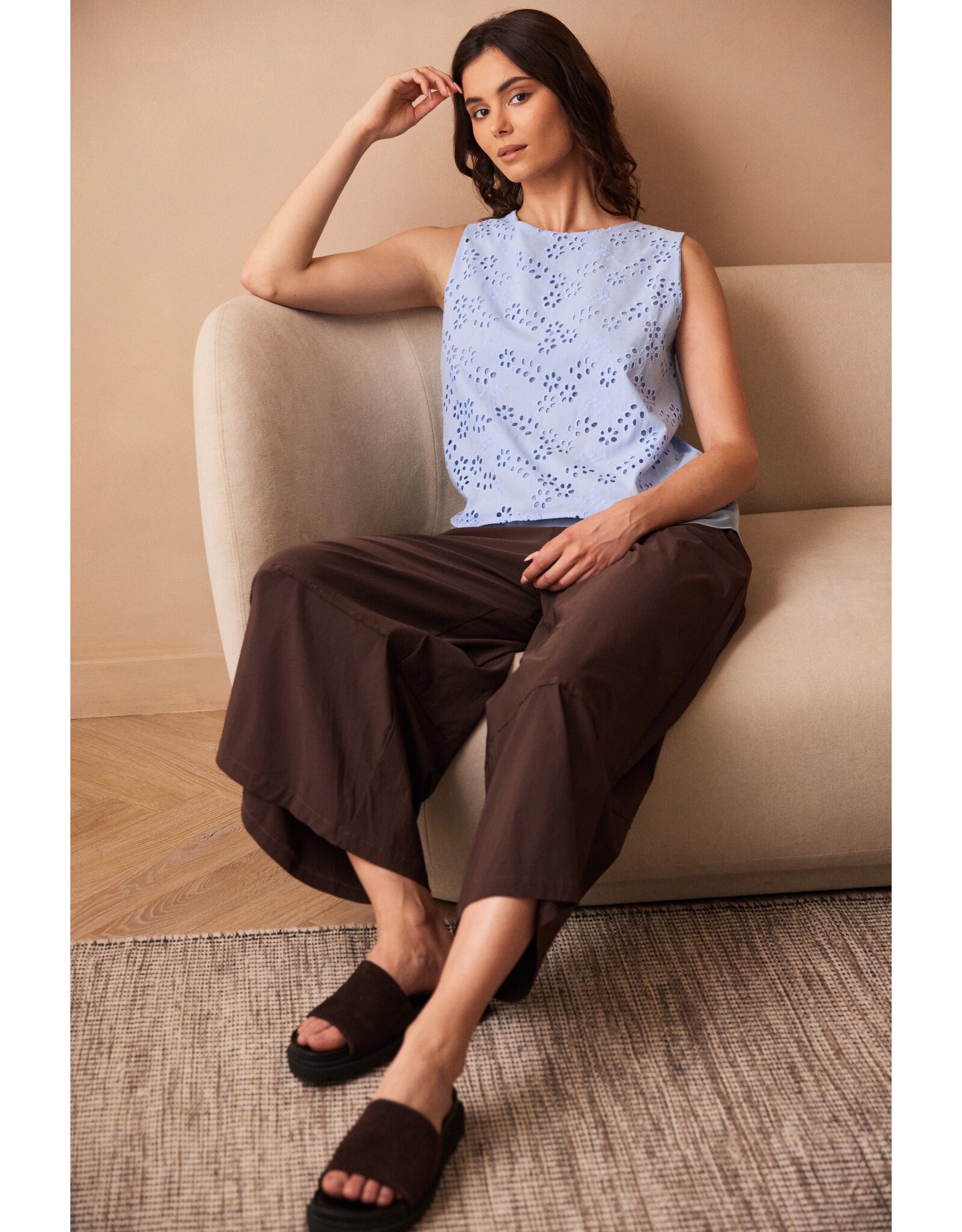 Peruzzi Peruzzi - S26181 - BRODERIE ANGLAIS TOP