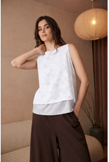 Peruzzi Peruzzi - S26181 - BRODERIE ANGLAIS TOP