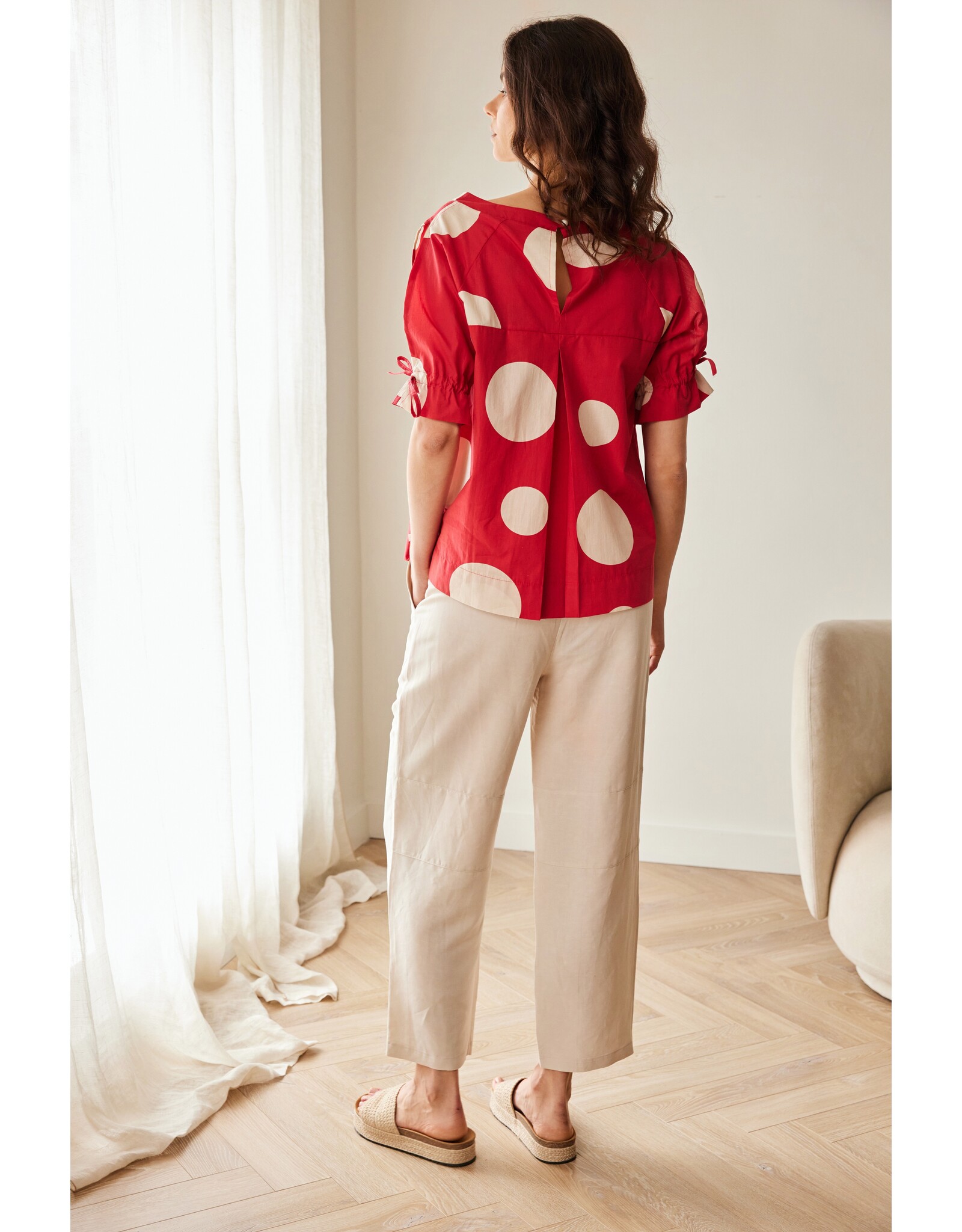 Peruzzi Peruzzi - S26183 - POLKA DOT COTTON TOP