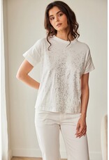 Peruzzi Peruzzi - S26185 - METALLIC FRONT TSHIRT