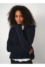 Mos Mosh Thora V Neck  Ecru Oversize Sweater