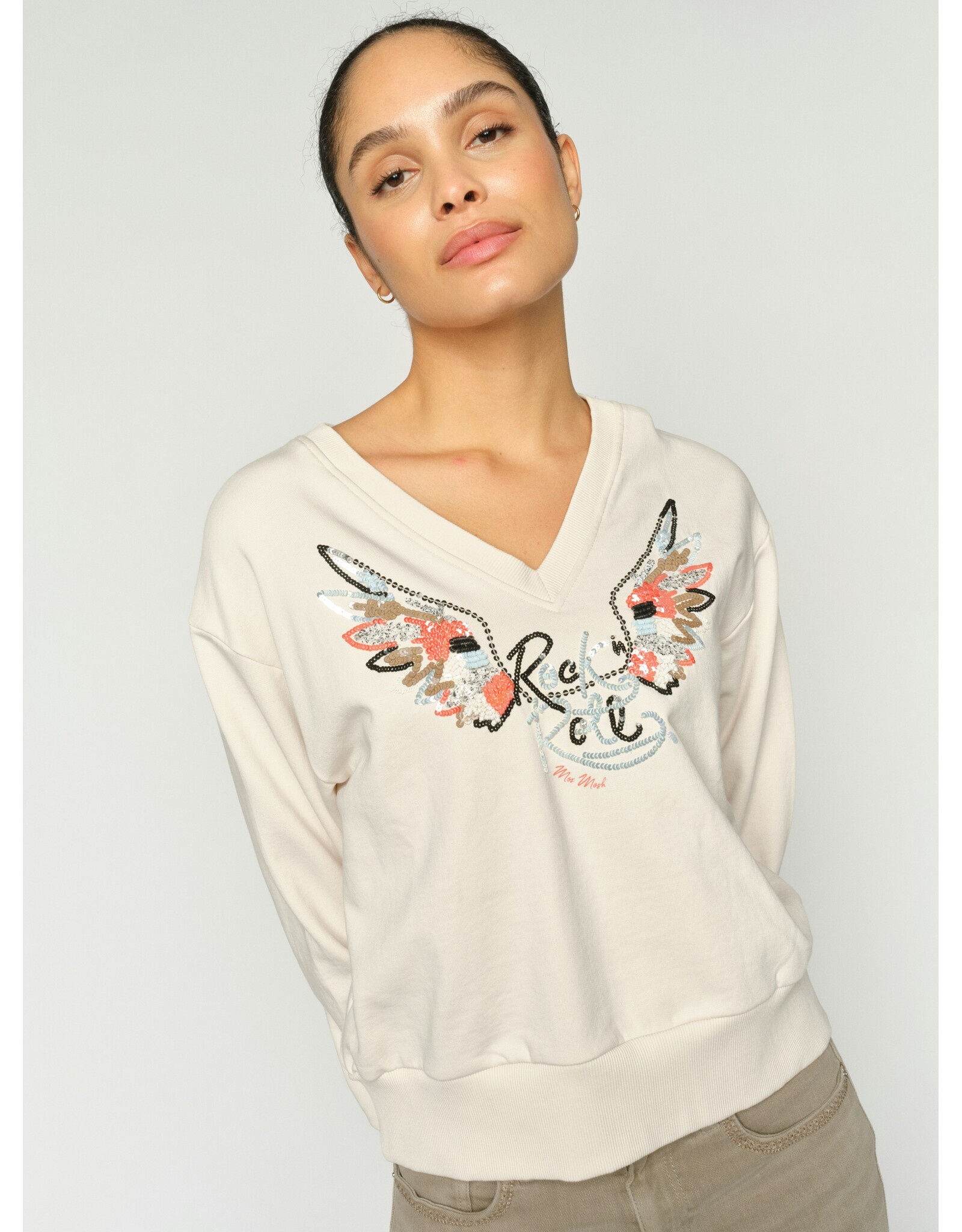 Mos Mosh Cosette V-LS Spring Sweatshirt