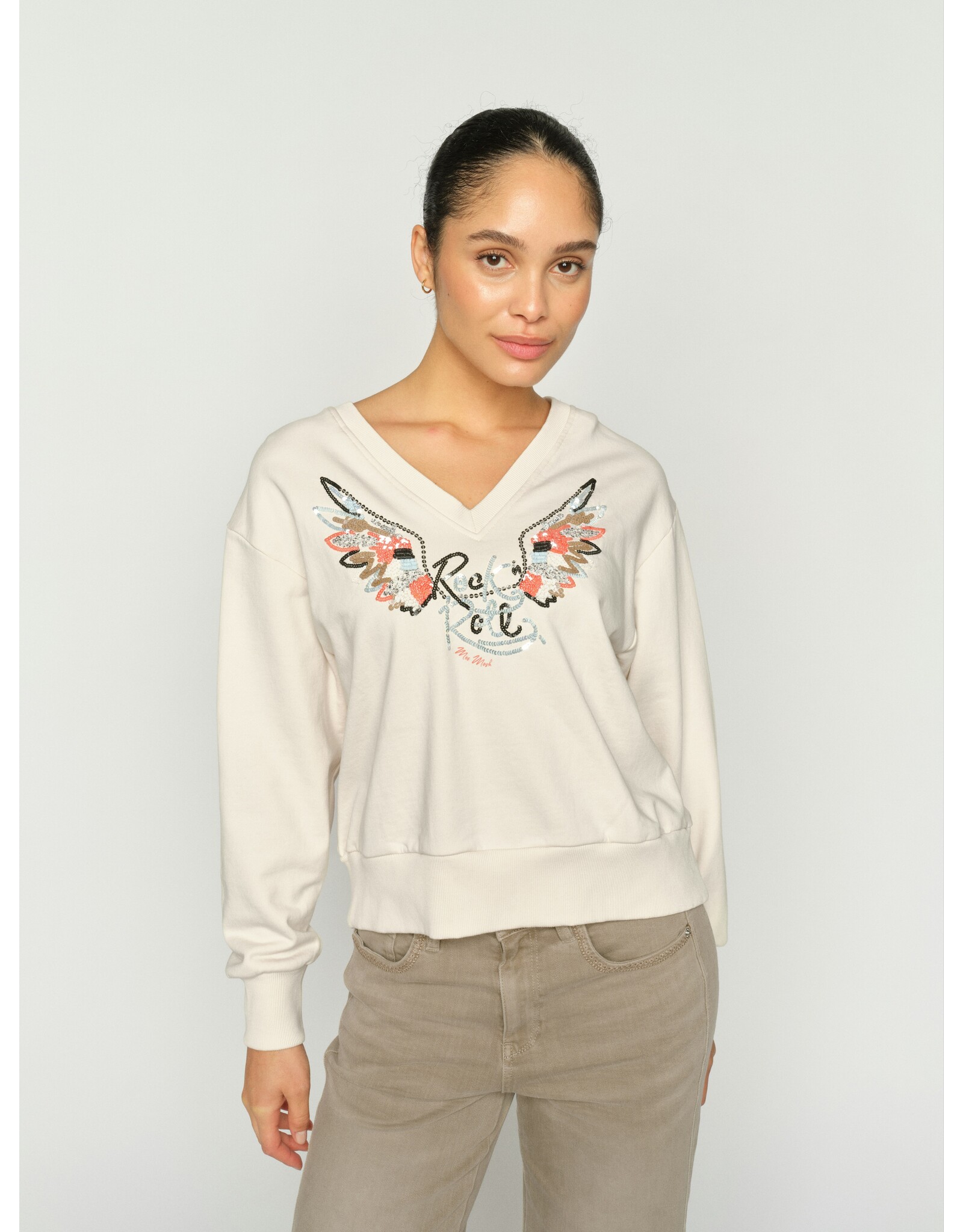 Mos Mosh Cosette V-LS Spring Sweatshirt