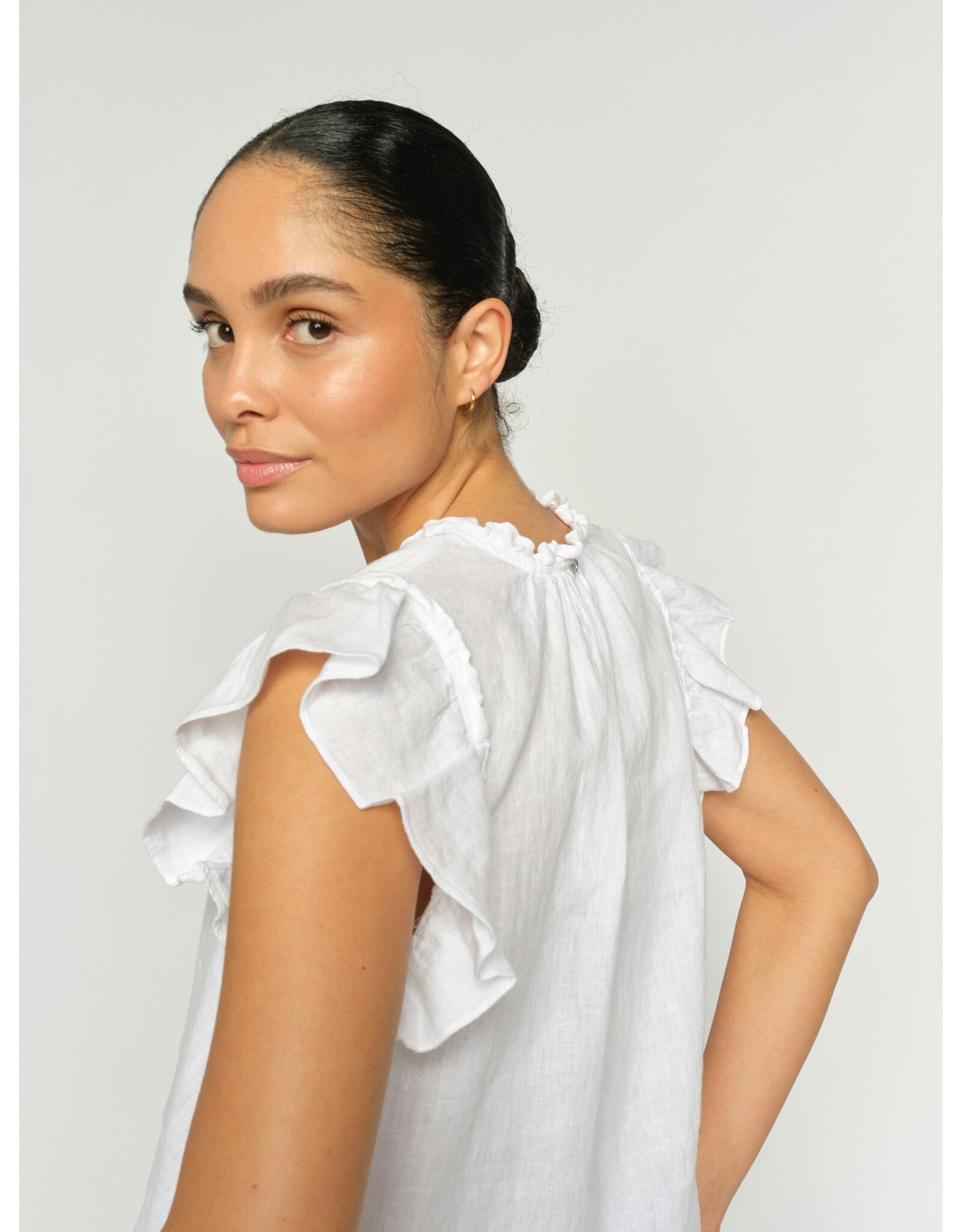 Mos Mosh Tea Linen Blouse