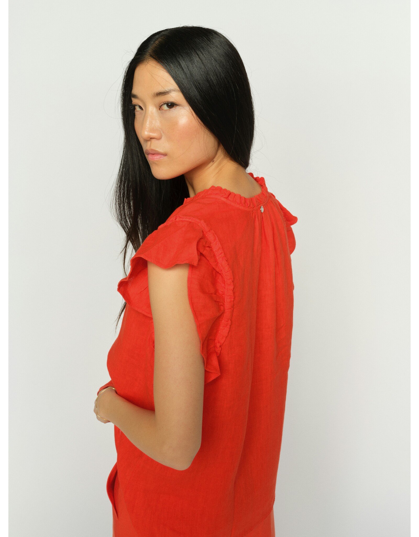 Mos Mosh Tea Linen Blouse