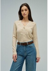 Salsa Jeans CARDIGAN WITH LACE DETAIL