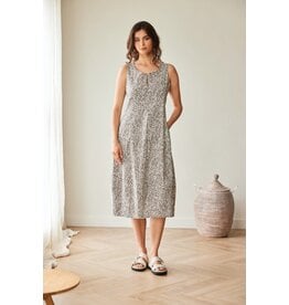 Peruzzi Sleevelesss Print Dress