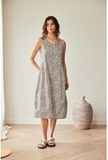 Peruzzi Sleevelesss Print Dress