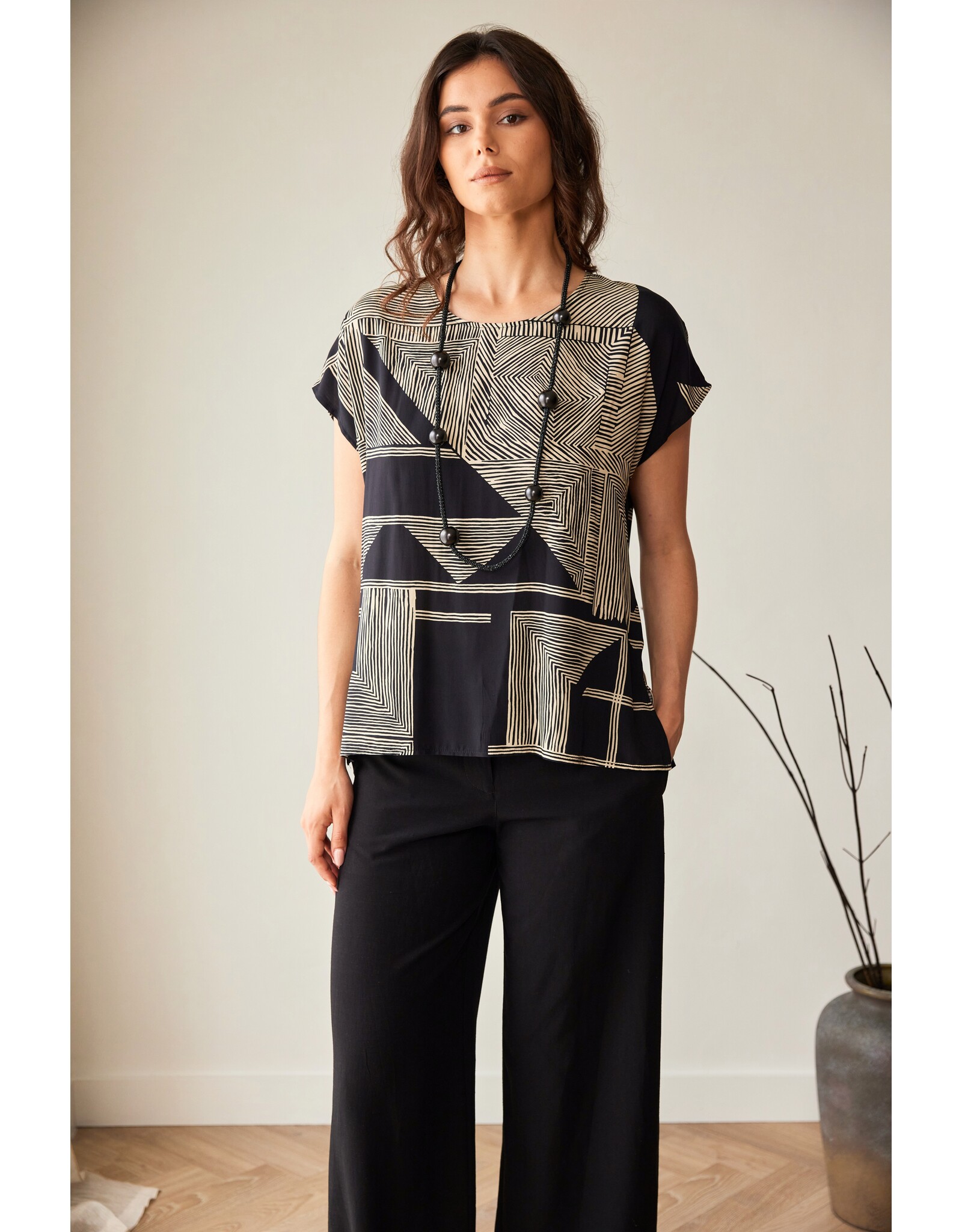 Peruzzi Geo Print Top