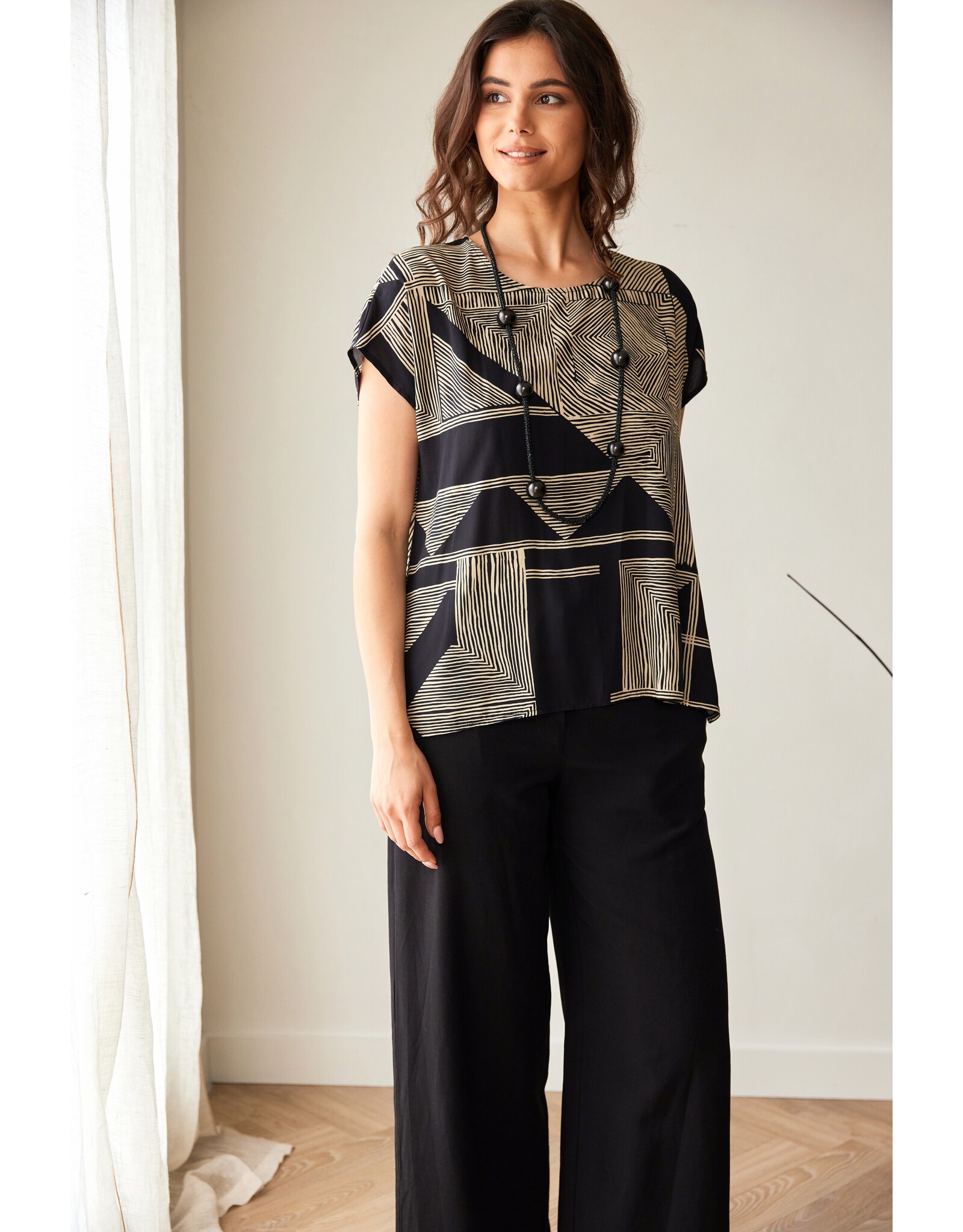 Peruzzi Geo Print Top