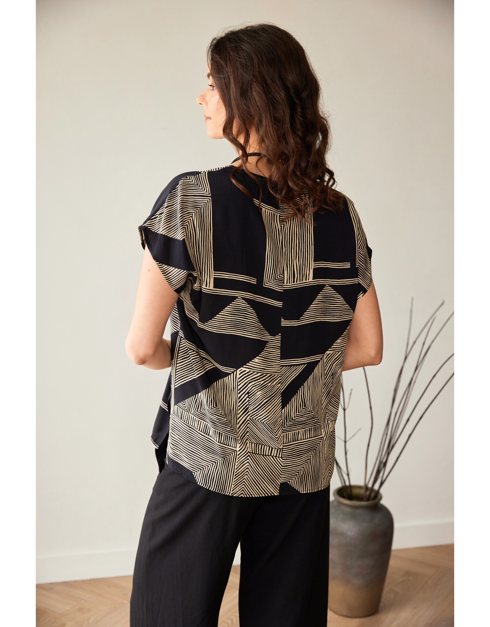 Peruzzi Geo Print Top