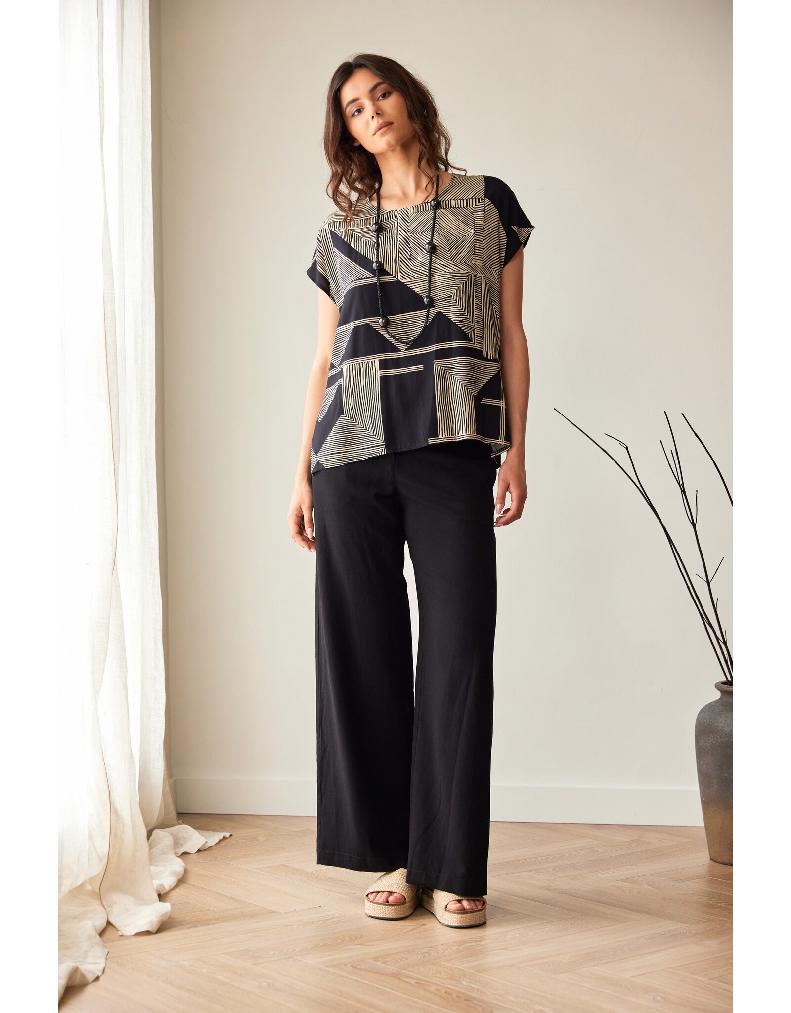 Peruzzi Geo Print Top